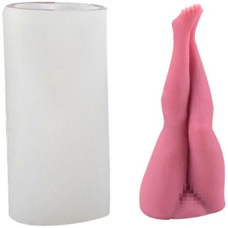 Moules à bougies en silicone 3D en forme de jambes de femme, moules en silicone à colonnes à faire soi-même (1/5)