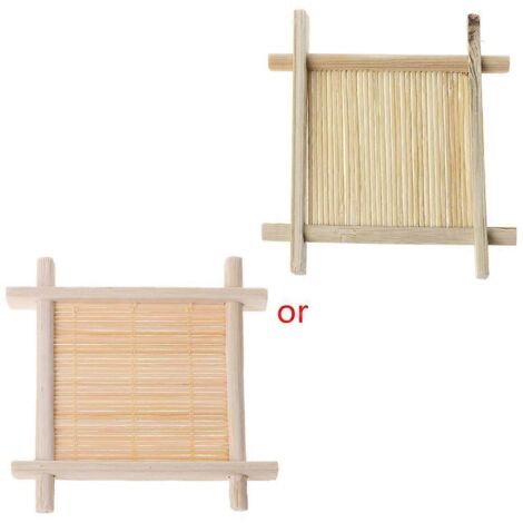 Porte-savon de salle de bain en bambou, étagère de rangement pour douche et cuisine (1/5)