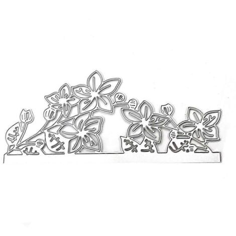 Matrice de découpe en dentelle végétale, gabarit de découpe pour scrapbooking et loisirs créatifs. (1/5)