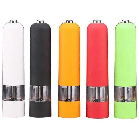Salière et poivrière avec broyeur électrique à rotor en céramique réglable, facile à utiliser (1/5)