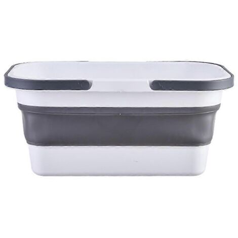 Seau à serpillière pliable, portable et peu encombrant, solution de nettoyage pour légumes (1/5)