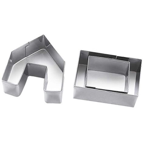 emporte-pièces en acier inoxydable en forme de maison en pain d'épice pour la cuisine et la maison (1/5)