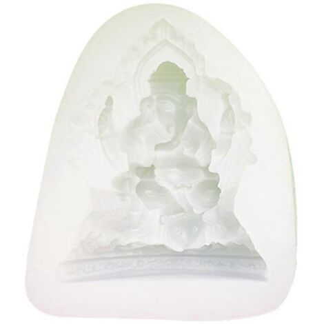 Moule en silicone pour statue d'éléphant, bougie d'aromathérapie, résine, moulage en plâtre (1/5)