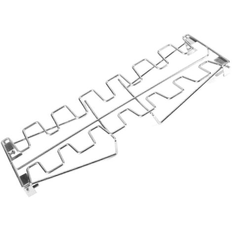 Plateau de rôtisserie pliable en acier inoxydable pour barbecue, support pour cuisses de poulet (1/5)