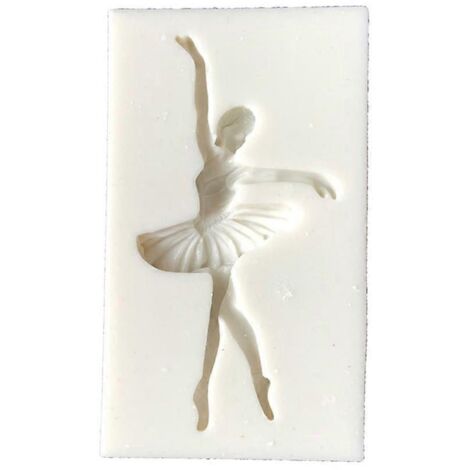 Moule en silicone pour gâteau au chocolat et fondant, motif danseuse de ballet (1/5)