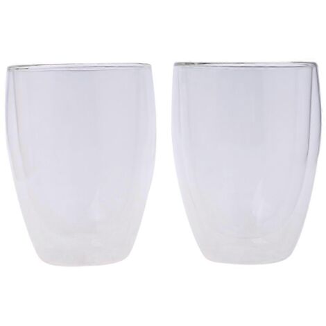 Ensemble de tasses à café, verres transparents à double paroi isolante, tasses à thé et cappuccino, 35 cl (12 onces) (1/5)