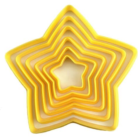 Moule à biscuits en forme d'étoile à cinq branches - Moule à découper - Cadeau pour enfants et adultes (1/5)