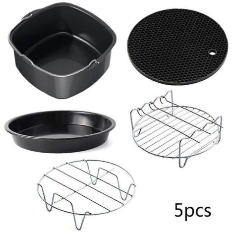 Accessoires pour friteuse à air chaud de haute qualité (7 pouces, lot de 5) compatibles avec Gowise, Phillips et Cozyna (1/5)