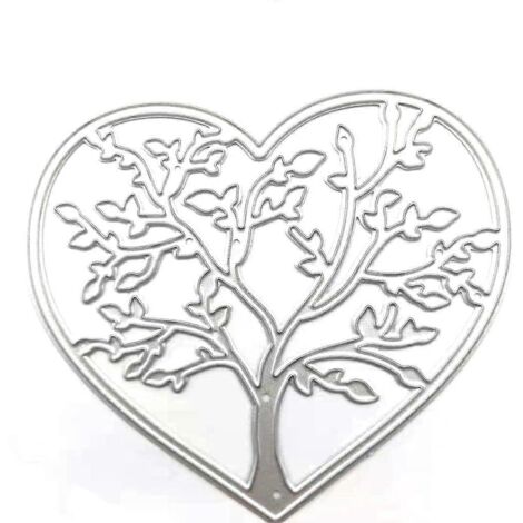 Matrice de découpe « Amour » en forme d'arbre mignon, en acier au carbone. (1/5)