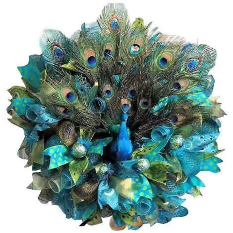 Couronne décorative de 45 cm à suspendre, décoration de porte de chambre, articles de fête pour mariage (1/5)