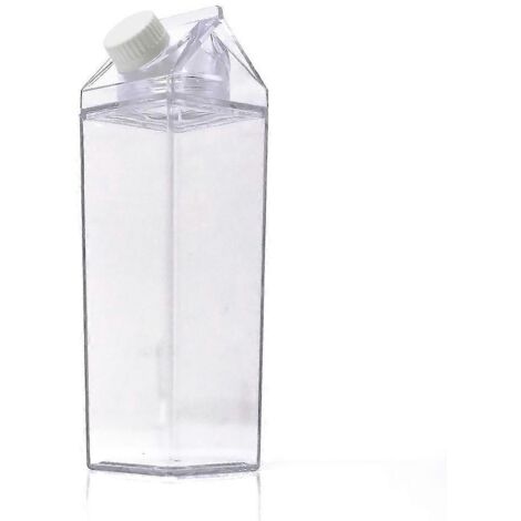 Bouteilles d'eau carrées en brique de lait, sans BPA, portables (1/5)