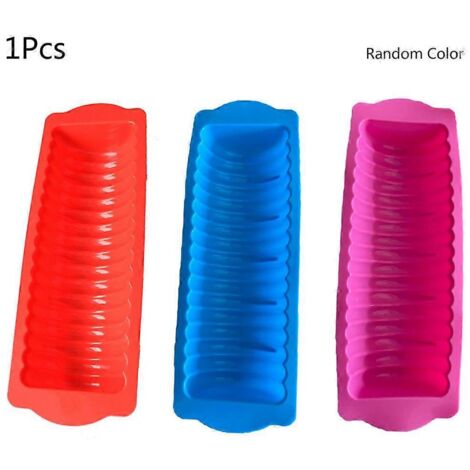 Moule à pain en silicone pour hot-dogs et autres pâtisseries, idéal pour la décoration de gâteaux et autres desserts. (1/5)