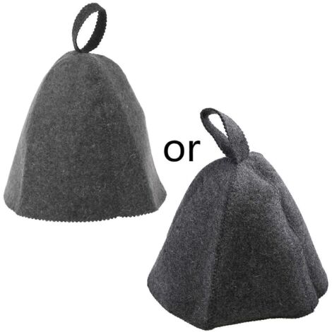 Bonnet sauna en feutre de laine, soin d'hiver pour la peau, chaud et relaxant. (1/5)