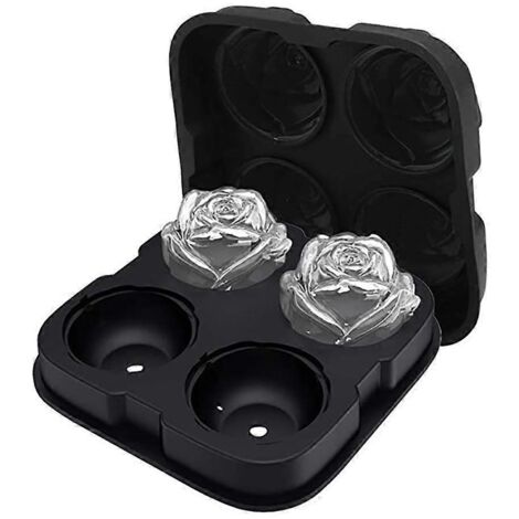 Moules à glaçons en forme de rose, bac à glaçons flexible en silicone alimentaire, machine à glaçons originale (1/5)