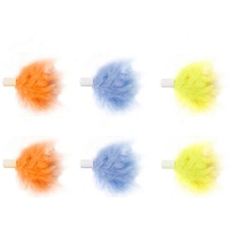 Lot de 6 jouets interactifs pour chat, plumes de rechange amusantes et automatiques. (1/5)