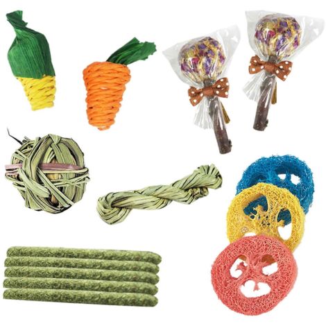 Jouets naturels pour molaires Gerbilles, à mâcher et à friandiser pour lapins, pour le nettoyage des dents des animaux de compagnie. (1/5)