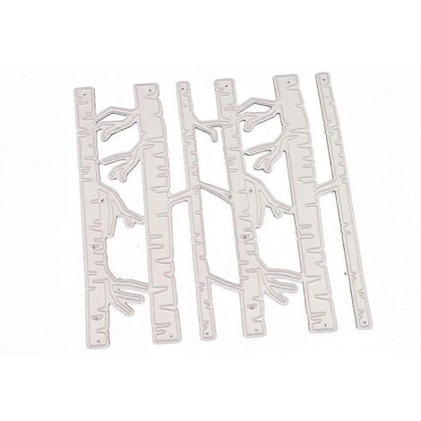 Pochoirs de découpe Forêt de bouleaux pour scrapbooking, gaufrage et loisirs créatifs en papier (1/5)
