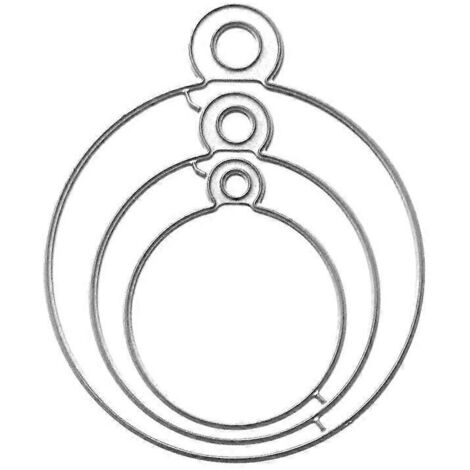 Matrices de découpe en métal pour étiquettes rondes, pochoirs, scrapbooking, tampons, cartes en papier, broderie (1/5)