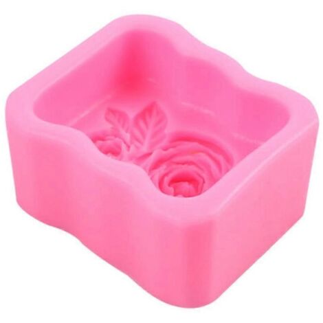 Moule à bougie 3D en forme de rose pour la fabrication de bougies d'aromathérapie, savons et plâtre. (1/5)