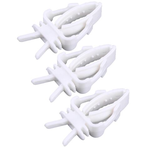 Lot de 3 pinces en plastique pour distributeur de friandises pour perroquets, compatible avec les mangeoires à fruits et légumes pour cages d'oiseaux (1/5)