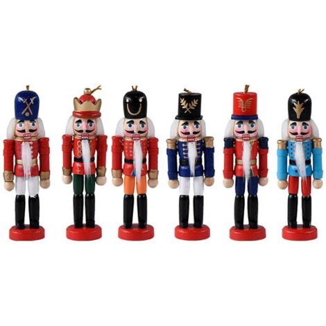 Figurines Casse-Noisette de Noël en bois, soldat Casse-Noisette, 13 cm (1/5)