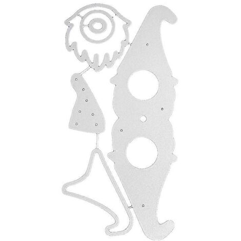 Porte-sucettes gnome, matrices de découpe en métal, loisirs créatifs, scrapbooking. (1/5)