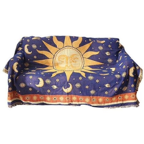 Couverture de canapé en coton, serviette de canapé, housse chaude en coton, couverture en coton (1/5)