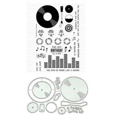 Matrices de découpe transparentes en métal pour la création de cartes et le gaufrage (scrapbooking, etc.). (1/5)
