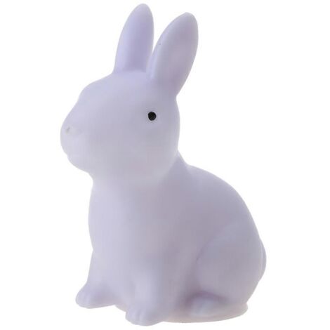 Lampe de bureau en forme de lapin mignon, à LED multicolore changeant de couleur, pour la maison, la chambre d'enfant, petite veilleuse, cadeau pour adolescents (1/5)