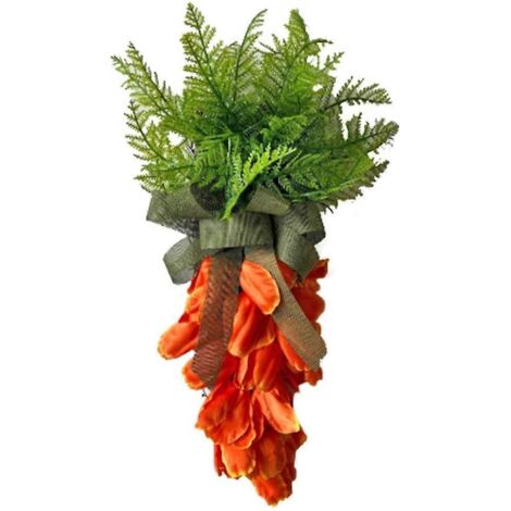 Couronne de Pâques en radis et lapin, décoration à suspendre à la fenêtre (1/5)