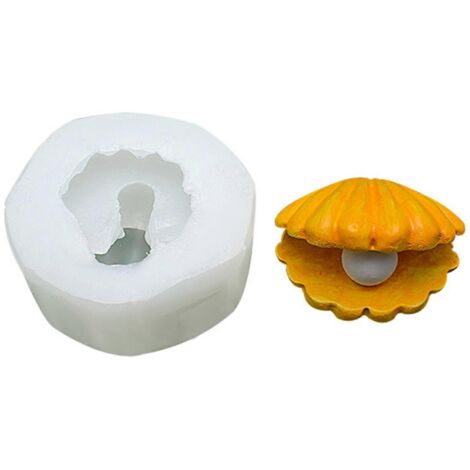 Moule en silicone 3D pour perles et coquillages, idéal pour la fabrication de bougies, de savons et la décoration de gâteaux et chocolats. (1/5)