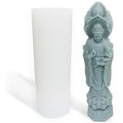 Moule en silicone pour statue de Guanyin Bouddha - Projets de fabrication d'accessoires pour la maison (1/5)