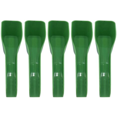 Lot de 5 cuillères à manger pour oiseaux, mangeoire en plastique durable pour poulets (1/5)