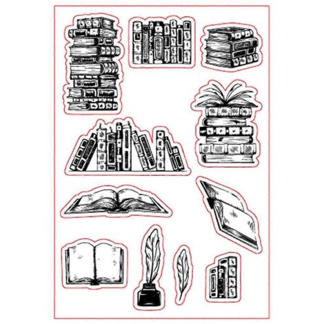 Tampon transparent vintage pour la création de cartes à découper et à tamponner. (1/5)