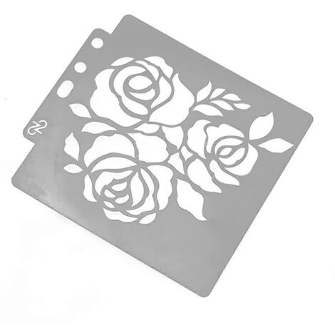 Pochoirs, modèles, peinture, scrapbooking, gaufrage, tamponnage, album, loisirs créatifs, fleurs (1/5)