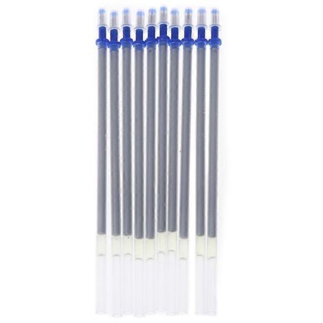 Lot de 10 stylos de recharge argentés pour le marquage du cuir et du tissu (outil de couture et de loisirs créatifs). (1/5)