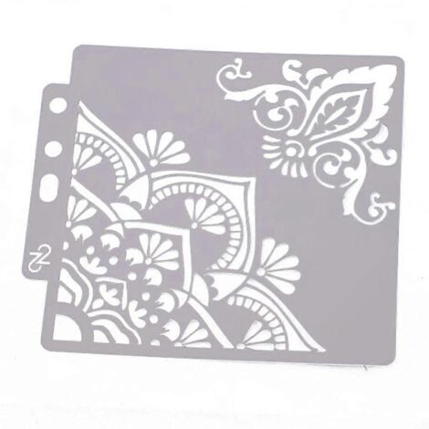 Pochoirs d'angle fleuris, gabarits pour peinture, scrapbooking, gaufrage, tamponnage, album C (1/5)
