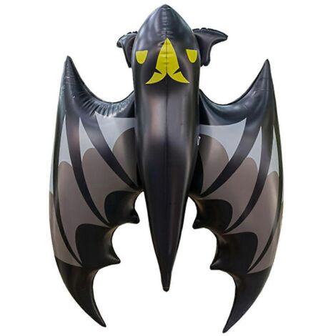 Chauve-souris gonflable suspendue de 90 cm (3 pieds) pour décoration d'Halloween, à gonfler à l'air, pour l'extérieur et la maison (1/5)