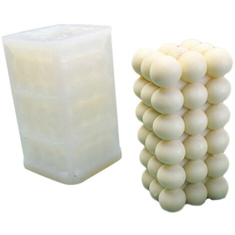 Moule à bougie pilier 3D, 6 couches, à bulles, en résine époxy, pour moulage en silicone. (1/5)