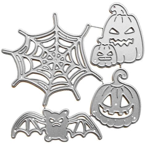 Matrices de découpe en métal - Fantômes d'Halloween - Pochoirs - Gabarit de découpe DIY pour scrapbooking, albums, cartes et gaufrage (1/5)