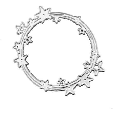 Matrices de découpe en métal en forme de cercle étoile, pochoir pour scrapbooking, album DIY, tampon, papier et cartes (1/5)