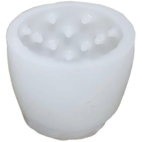 Moule à bougie cylindrique en silicone alvéolé unique, facile à démouler (1/5)