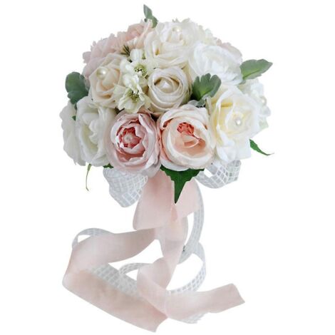 Bouquet de fleurs artificielles de style coréen, ornement décoratif. (1/5)