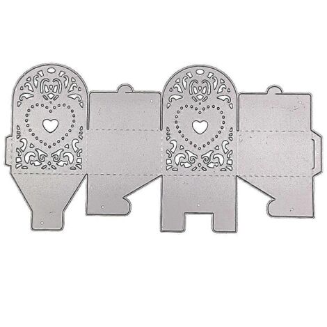 Boîte à bonbons en dentelle mignonne, découpes en métal, gabarit de gaufrage pour scrapbooking exquis (1/5)