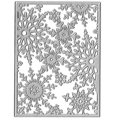 Matrices de découpe Flocon de neige de Noël pour scrapbooking, cartes et tampons en papier. (1/5)