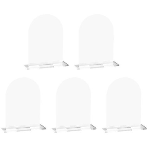 Ensemble de cartes de table de mariage vierges en acrylique transparent avec support inférieur (1/5)