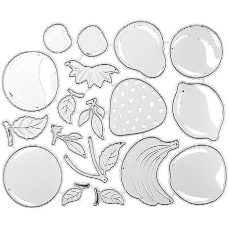 Pochoirs de découpe en métal à motifs de fruits pour scrapbooking, album DIY, tampons, cartes en papier, gaufrage et décoration. (1/5)