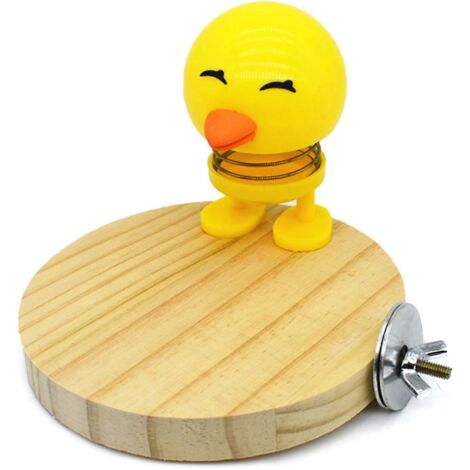 Perchoir pour oiseaux en bois naturel, accessoire pour cage, support d'entraînement pour perroquets (1/5)