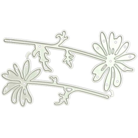 Pochoirs de découpe en métal à motif floral pour scrapbooking, album DIY, tampons, cartes de vœux faites main, décoration en relief (1/5)