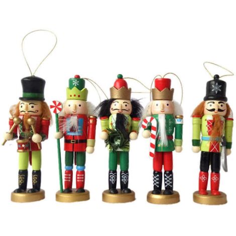 Pendentifs de Noël Casse-Noisette Soldat en Bois, Modèle de 12 cm (1/5)